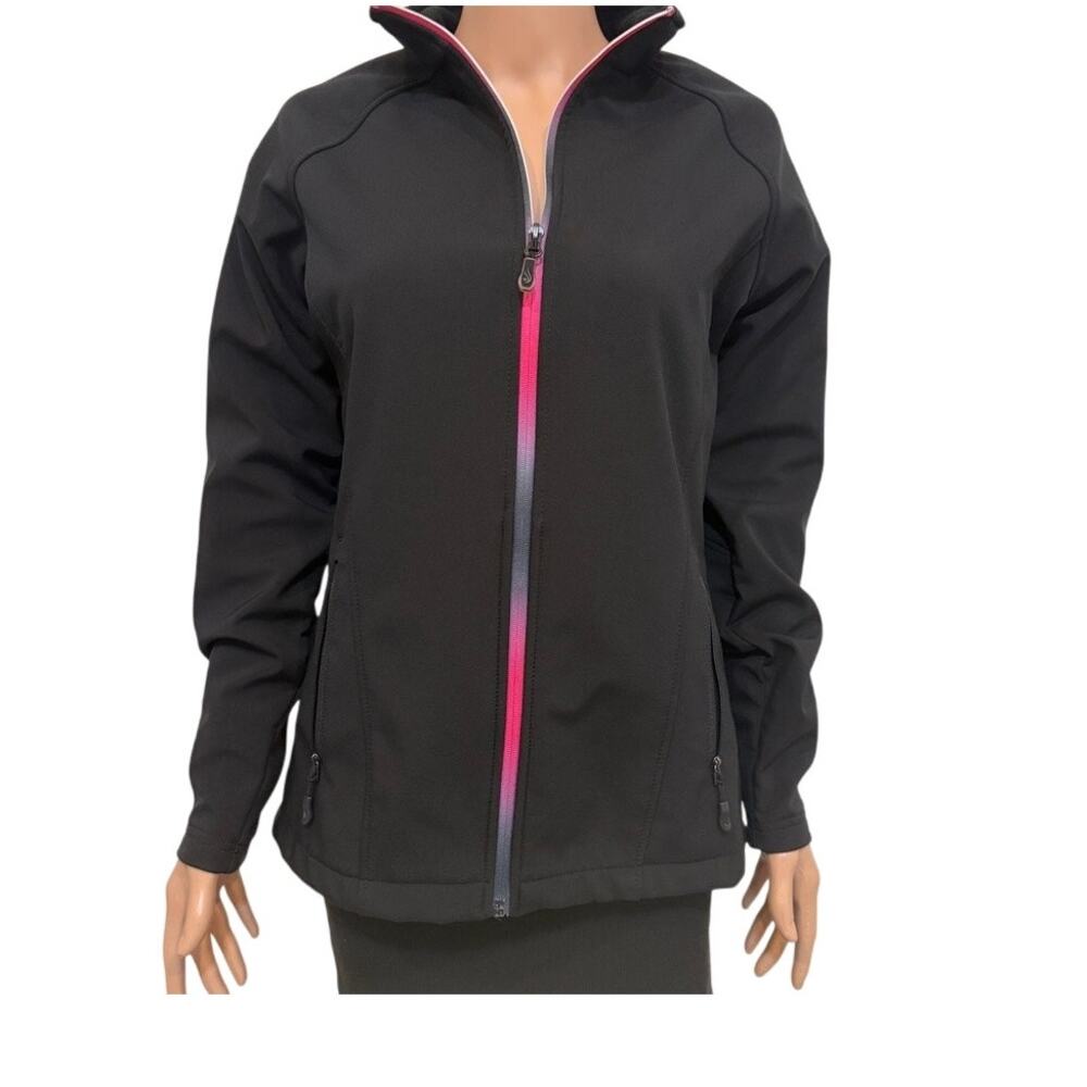 Ideology small full zip softshell jacket active fleece lined C 2810